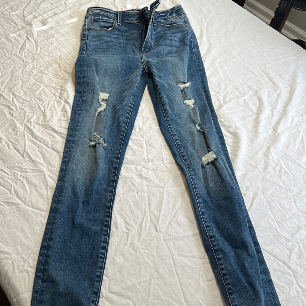 Abercrombie and Fitch jeans.